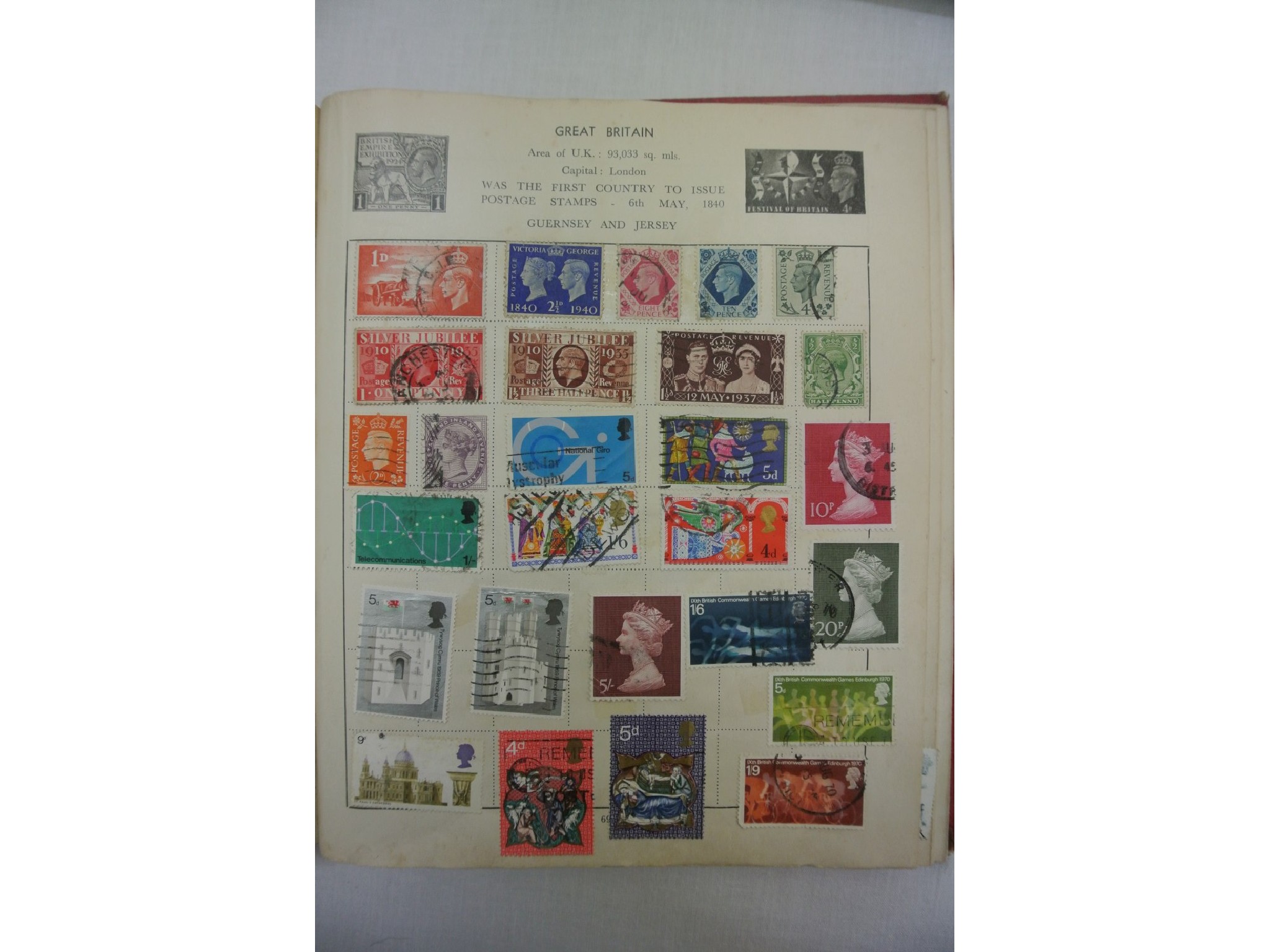 Appraisal: Three stamp albums containing a large quantity of British and