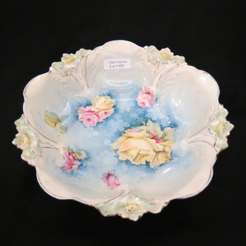 Appraisal: R S Prussia Porcelain Bowl floral unsigned excellent