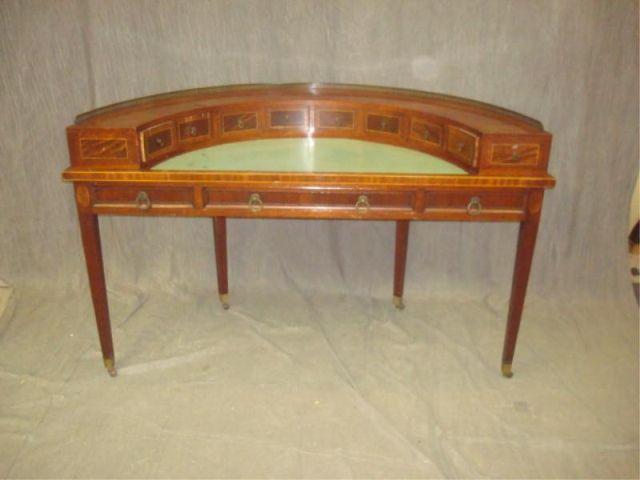 Appraisal: Mahogany Leathertop Carlton Style Desk As is From a New