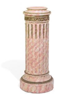 Appraisal: A CONTINENTAL ORMOLU MOUNTED REVOLVING FAUX MARBLE PEDESTAL A CONTINENTAL