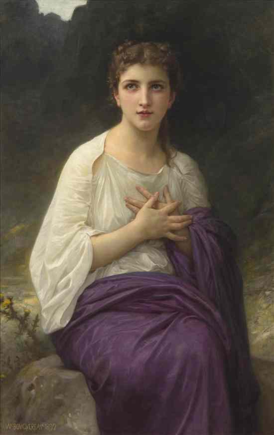 Appraisal: William Adolphe Bouguereau French - Psyche L'Extase oil on canvas