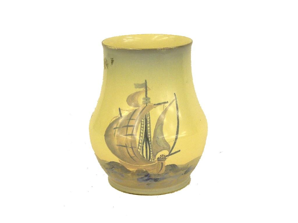 Appraisal: Carlton Ware ovoid vase decorated with a galleon at sea