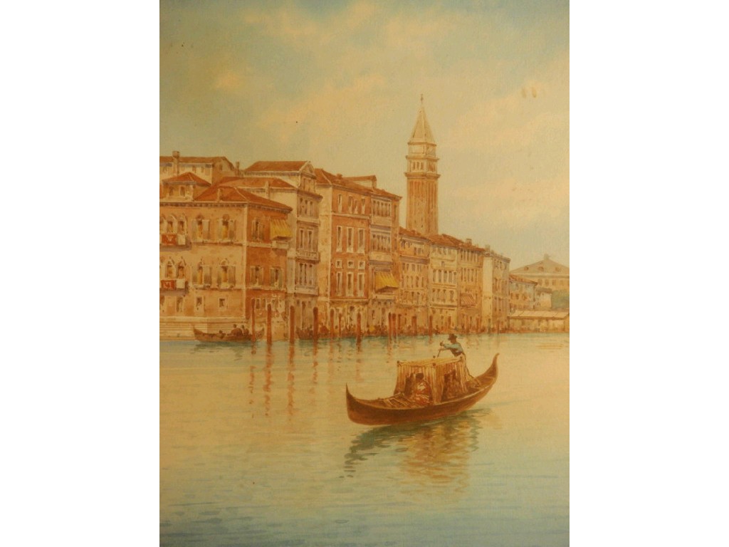 Appraisal: M Martino The Grand Canal Venice watercolour cm x cm