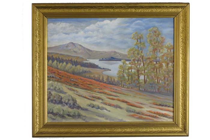 Appraisal: CLYDE LEON KELLER OIL ON ACADEMY PANEL Oregon - Late