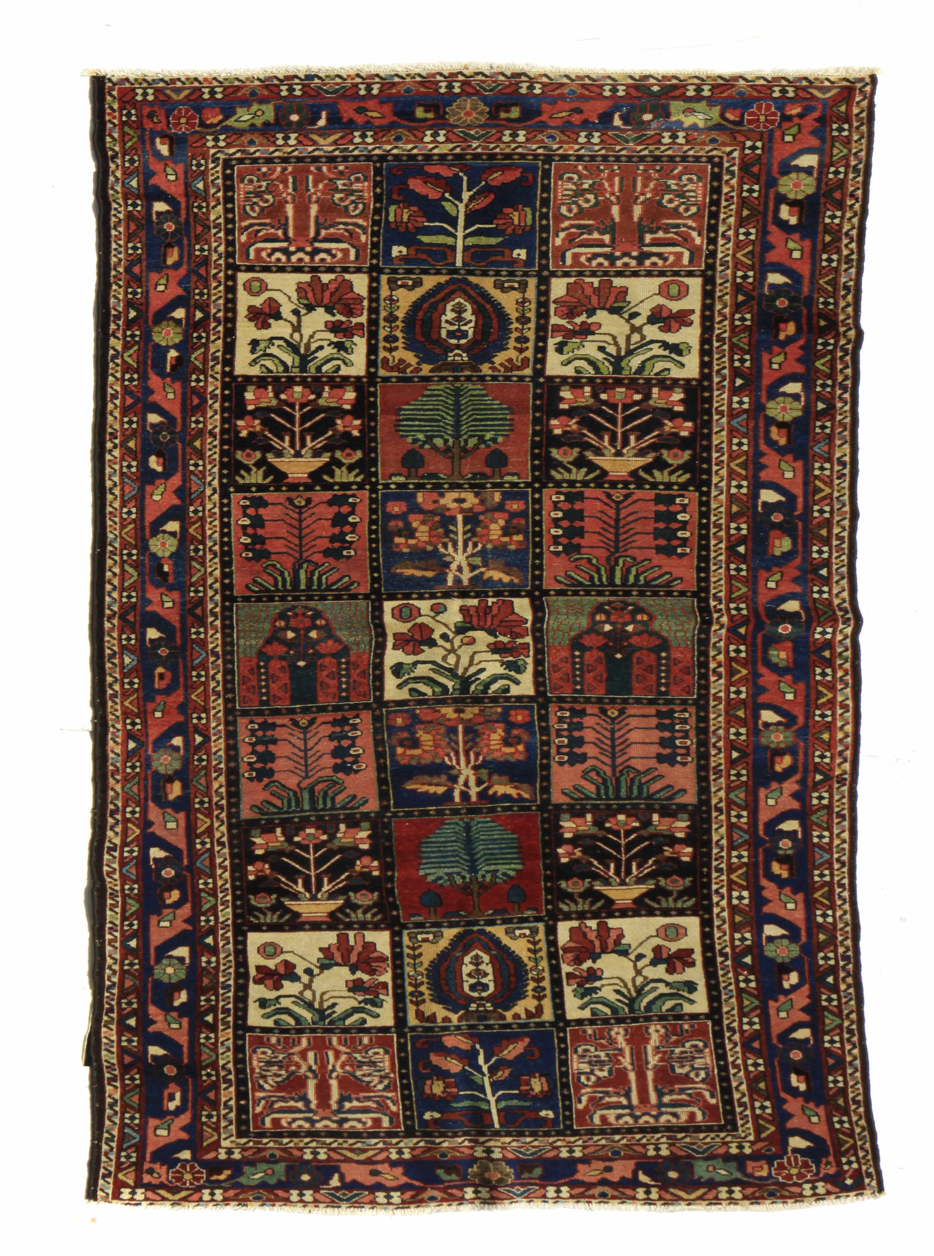 Appraisal: A Bakhtiari carpet size approximately ft x ft in