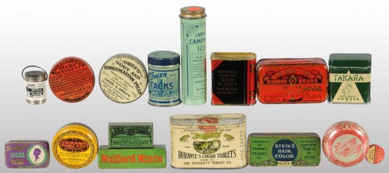 Appraisal: Lot of Small Advertising Tins Description Nice group with good