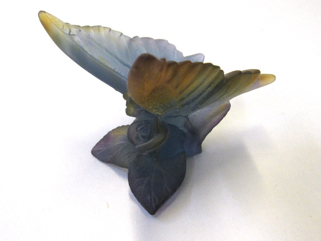 Appraisal: Daum pate de verre figure of a butterfly in matt