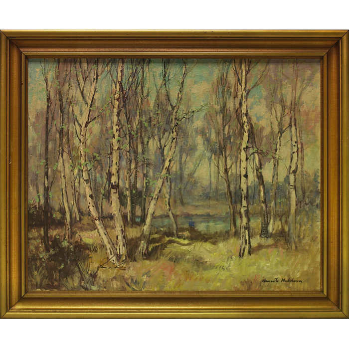 Appraisal: Knute Heldner American - Early Spring c oil canvas signed