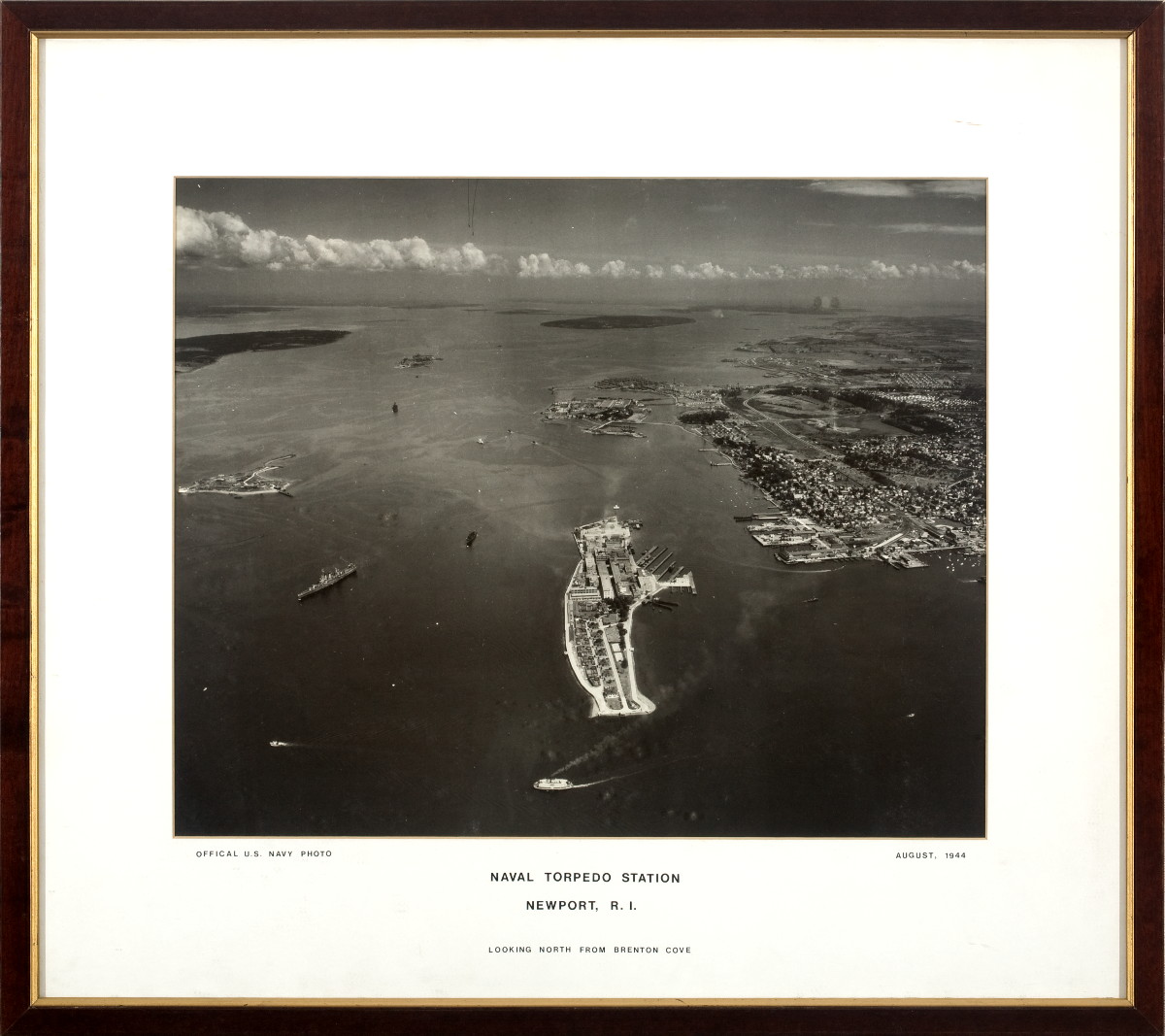 Appraisal: PHOTOGRAPH OF THE U S NAVAL TORPEDO STATION NEWPORT RHODE