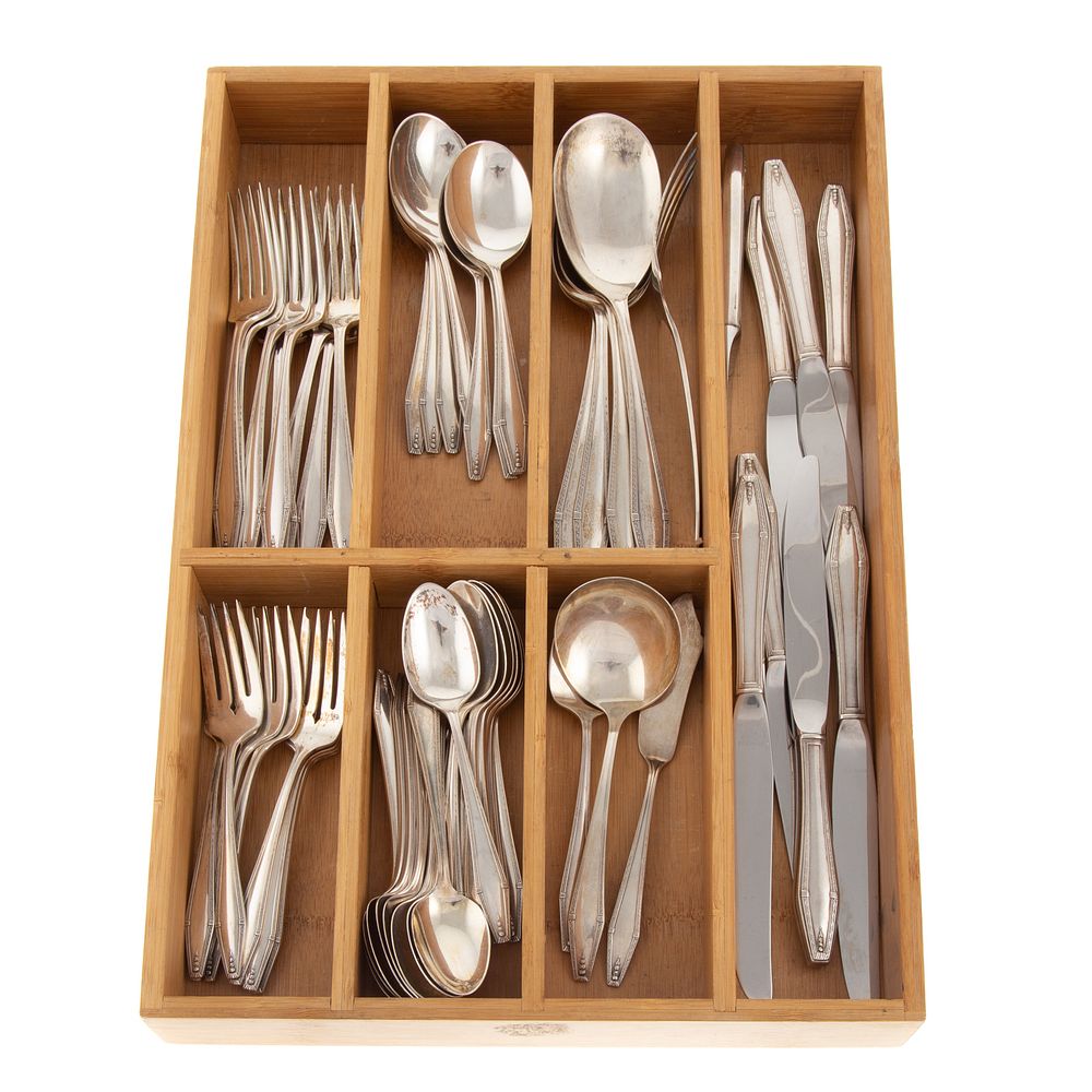 Appraisal: State House Sterling Formality Flatware Service service for eight including