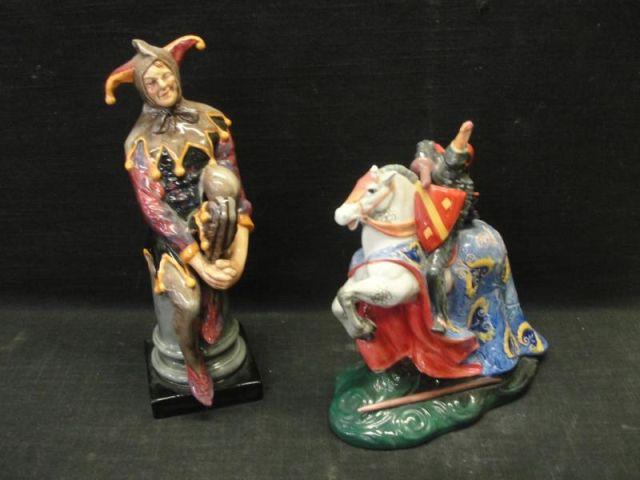 Appraisal: ROYAL DOULTON Figurines Knight Jester Series HN HN From a