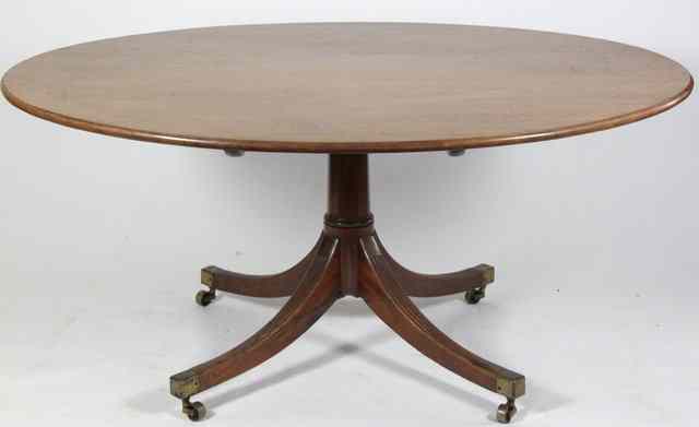 Appraisal: An early th Century mahogany dining table the oval top