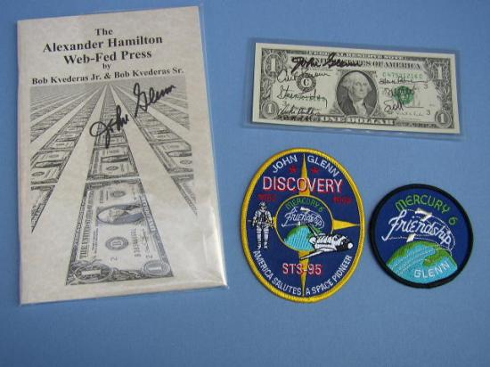 Appraisal: STS Crew Signed Dollar Bill A series one dollar bill