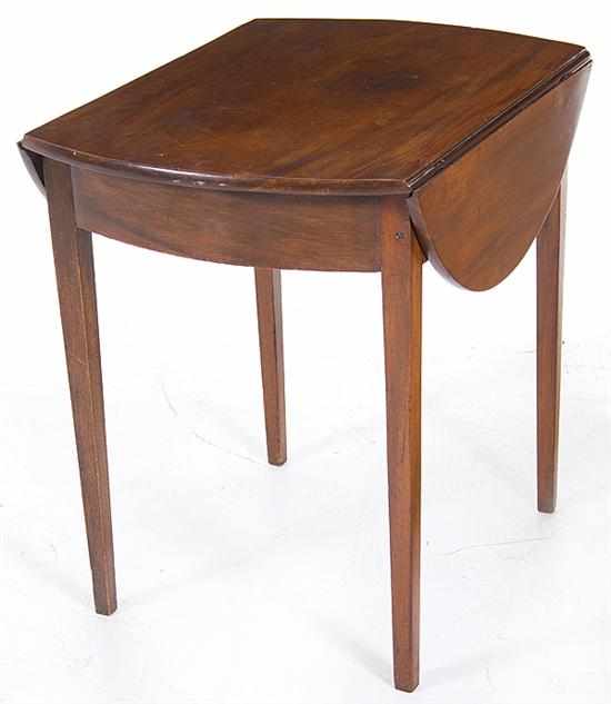 Appraisal: Federal mahogany pembroke table possibly mid-Atlantic states late th century