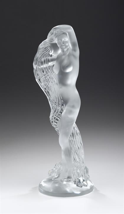 Appraisal: Lalique 'Danaides' glass figure th century Modeled as a nude