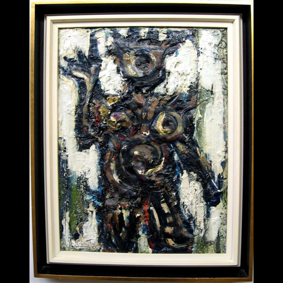 Appraisal: JOSEPH GIUNTA - CANADIAN FIGURE OIL ON BOARD SIGNED TITLED