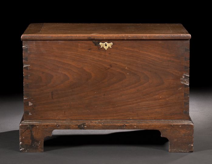 Appraisal: George III Mahogany Coffer fourth quarter th century of diminutive