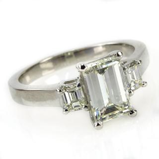 Appraisal: Carat TW Diamond and Platinum Engagement Ring Set in the