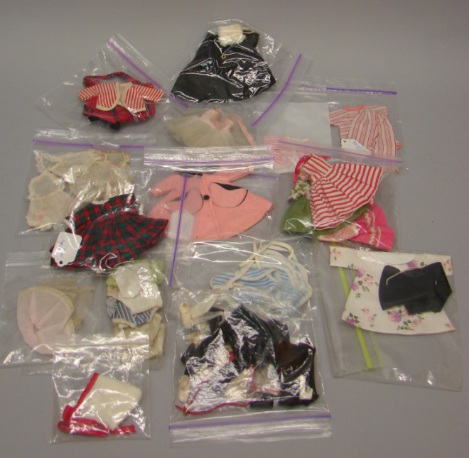 Appraisal: Lot of 's doll clothing Nylon teddies prs panties petticoats