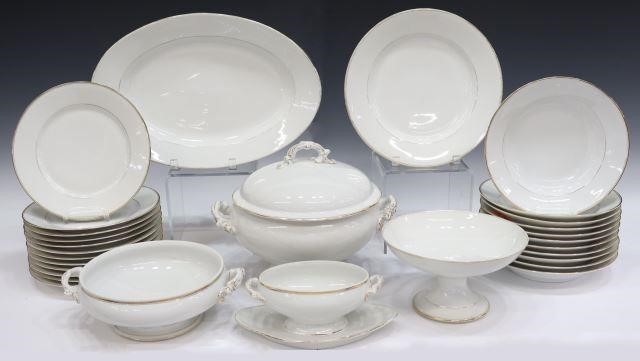 Appraisal: lot of French Limoges porcelain dinner service retailed by Regnault