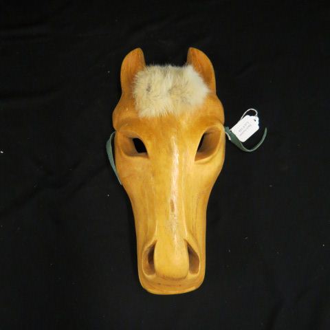 Appraisal: Cherokee Indian Mask by David Hornbuckle horse head x with