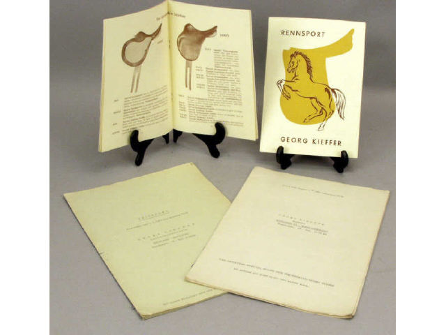 Appraisal: Collection of catalogs for Georg Keiffer Munich Germany saddle maker