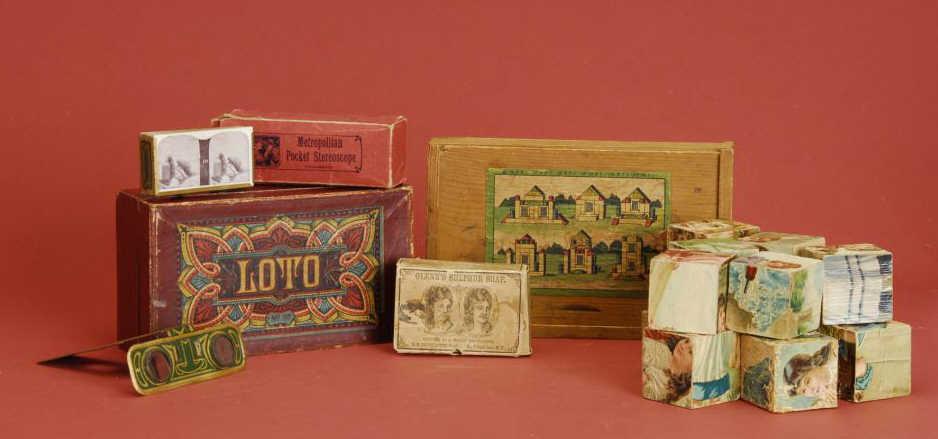 Appraisal: Lot of Early Games and Blocks Late th century includes