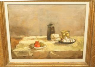 Appraisal: Signed REMENICK Still Life Oil Painting Still li Signed REMENICK