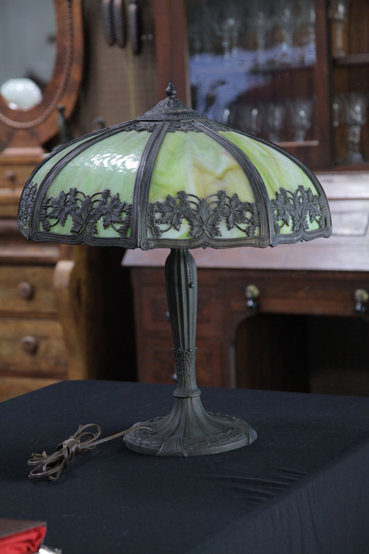 Appraisal: ROYAL ART TABLE LAMP Circular base reeded stem and openwork