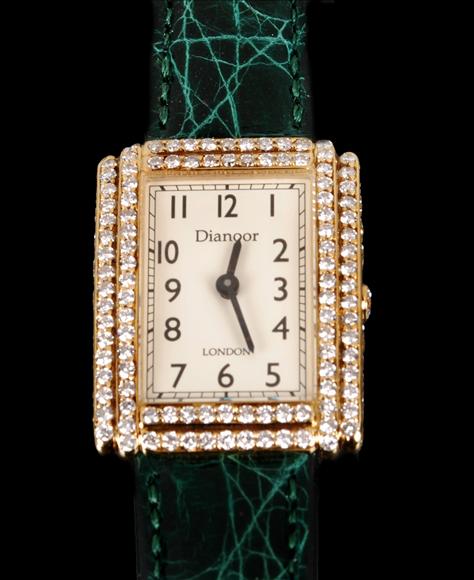 Appraisal: Dianoor London a lady's carat gold diamond wrist watch ref