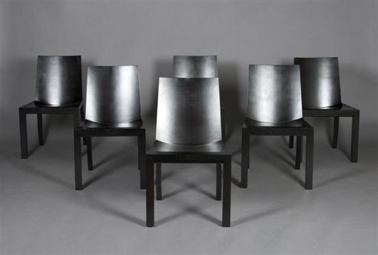 Appraisal: A Set of Six Side Chairs Dakota Jackson Height inches