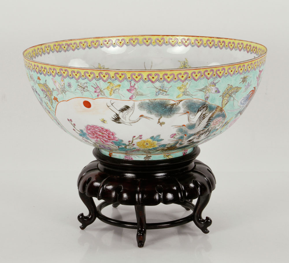 Appraisal: - Chinese Republic Period Eggshell Bowl Chinese Republic Period eggshell