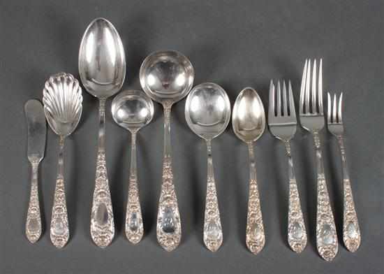 Appraisal: Set of American sterling silver flatware in the ''Rose'' pattern