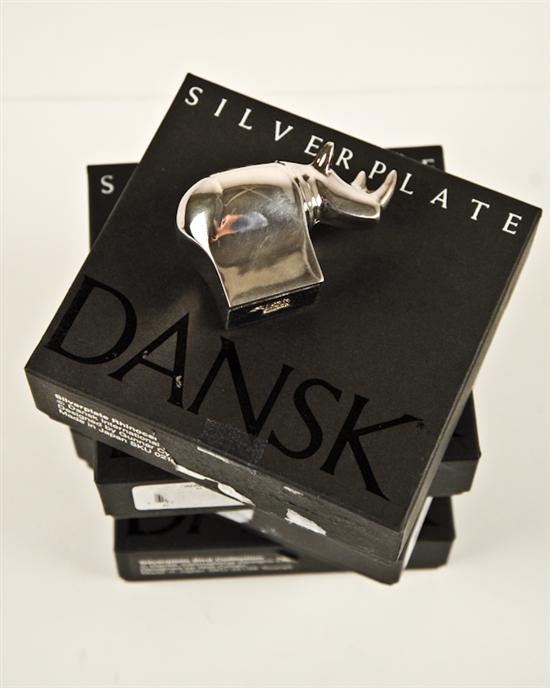 Appraisal: Four Dansk Silverplate Figures