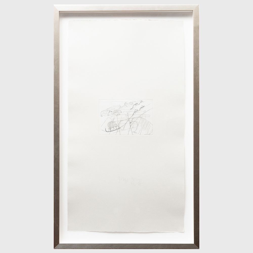 Appraisal: Joseph Beuys - North Pole from Tears Suite Etching in