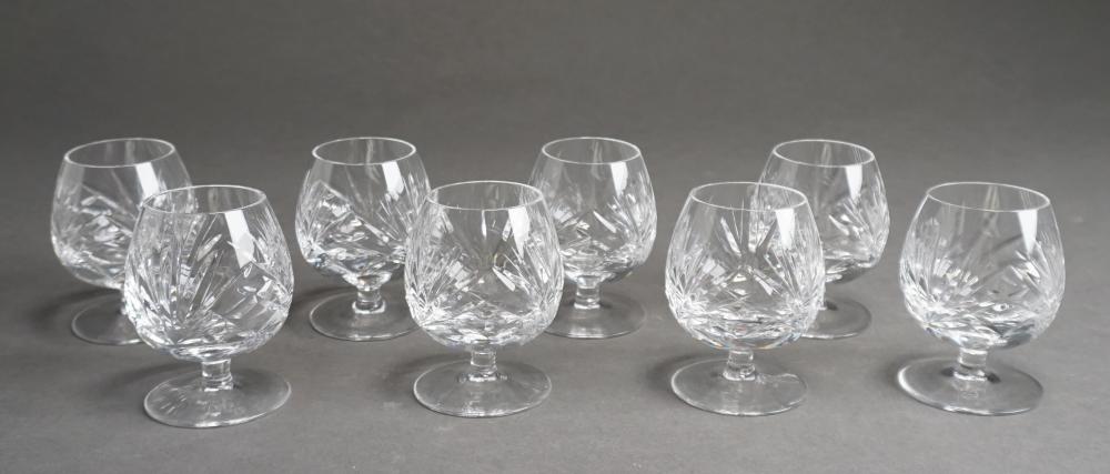 Appraisal: Set of Eight Gorham Etched Crystal Small Brandy Snifters