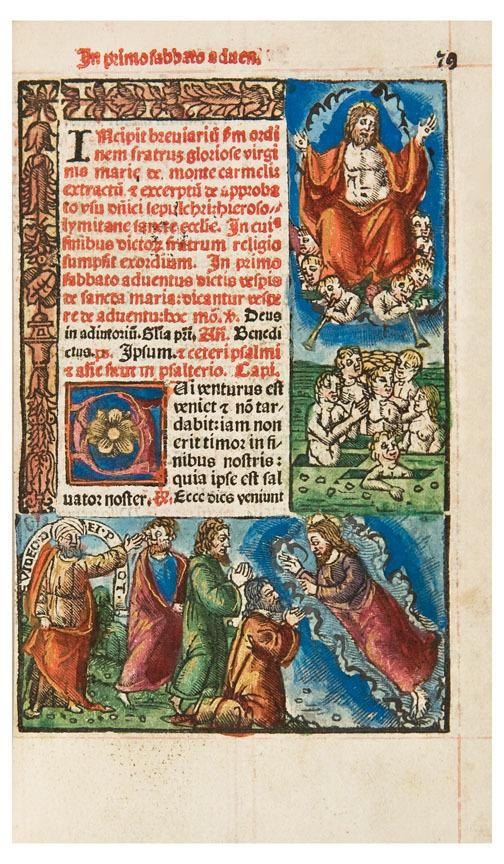 Appraisal: BREVIARY Breviarium Carmelitarum Venice Lucantonio Giunta vo x mm ff