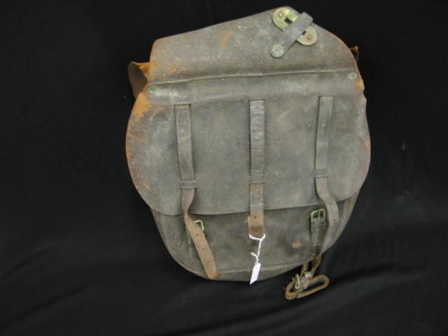 Appraisal: Civil War Leather Saddlebags