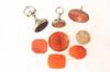 Appraisal: ANTIQUITIES - EARLY Middle Eastern intaglio seals in assorted shapes