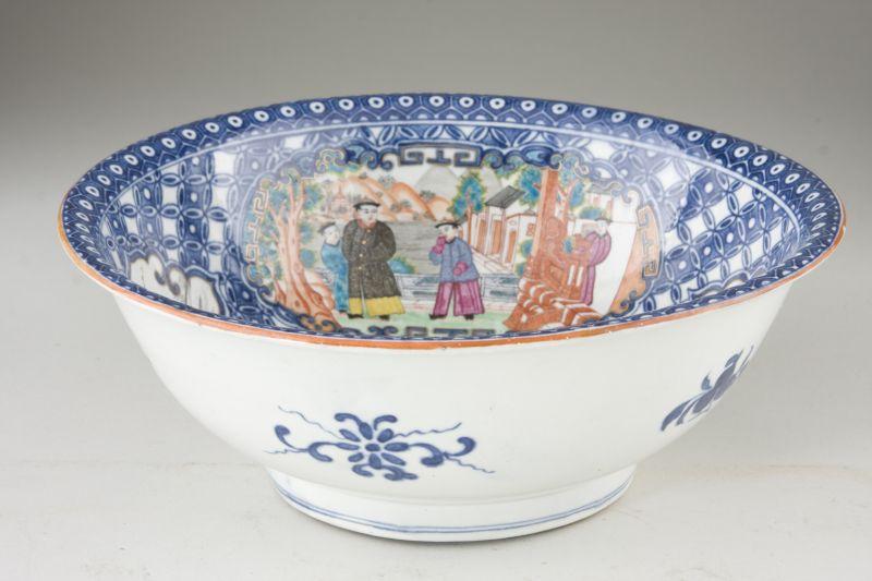 Appraisal: Chinese Porcelain Center Bowl late th century blue and white