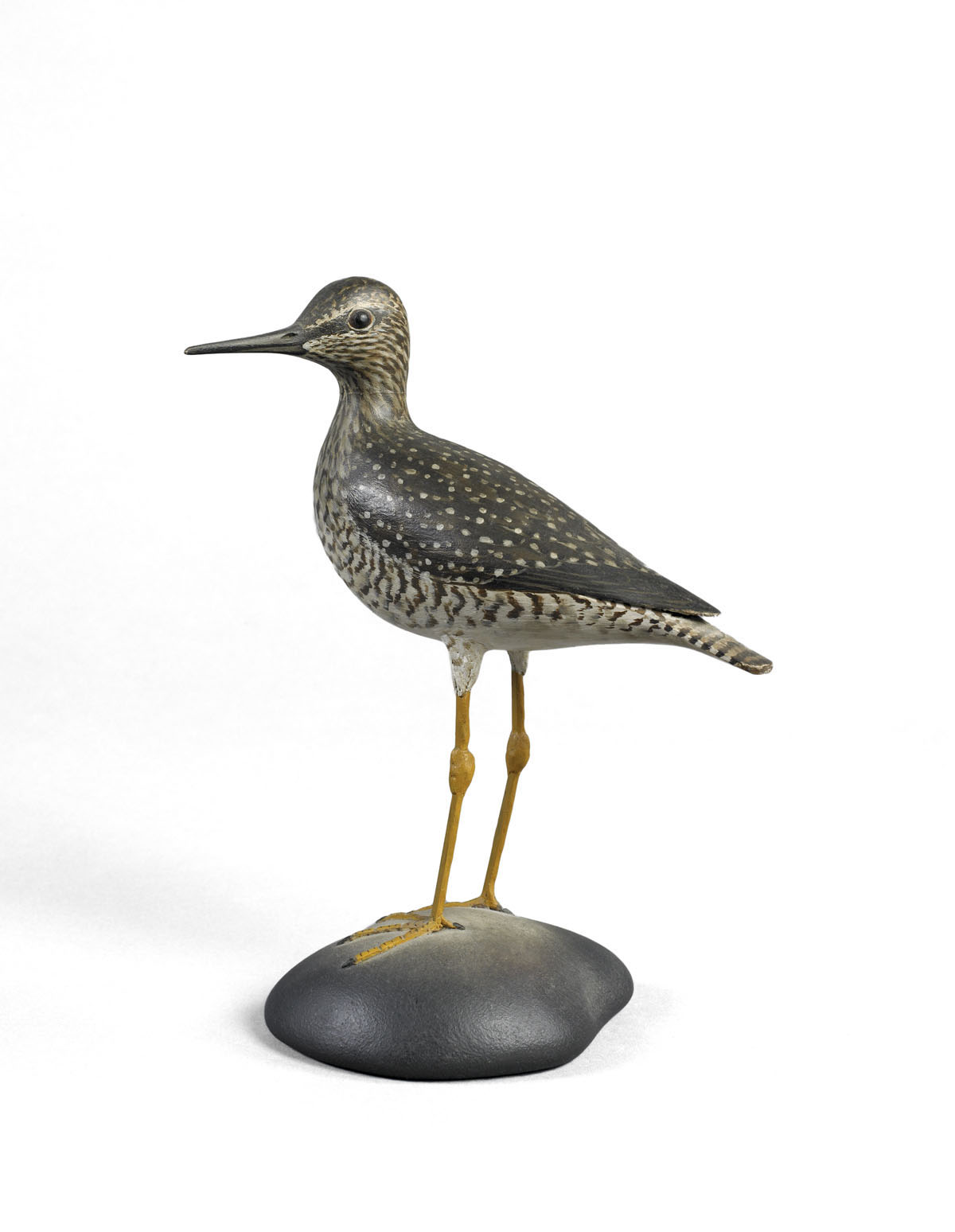 Appraisal: A ELMER CROWELL - CARVED AND PAINTED MANTLE BIRD OF