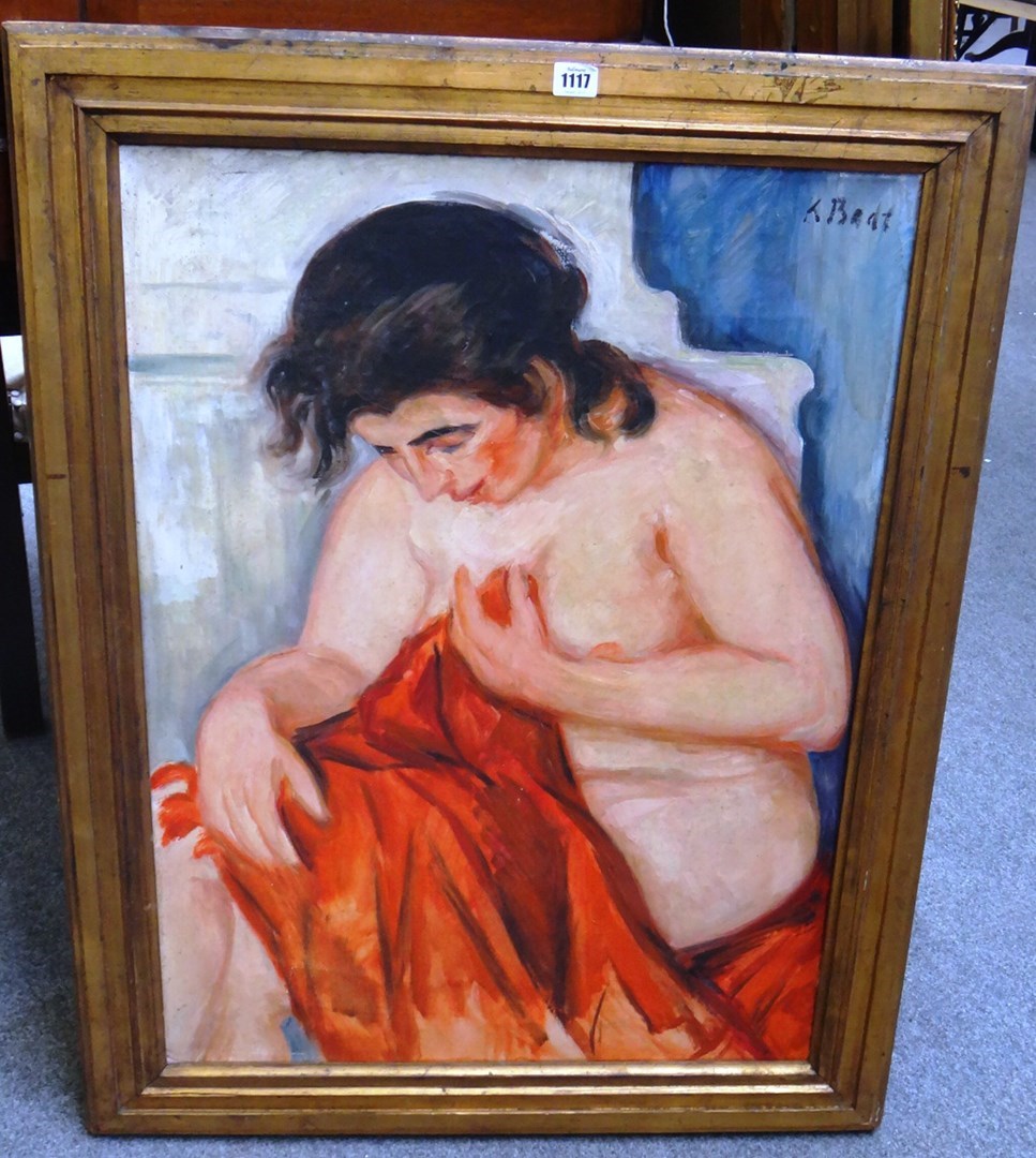 Appraisal: Kurt Badt - Female nude Portrait of a gentleman two