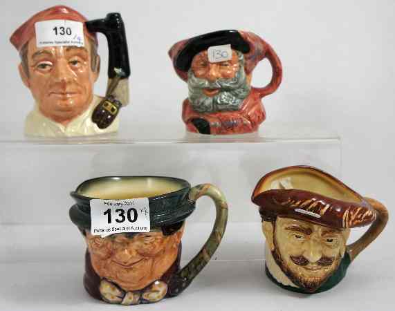 Appraisal: Royal Doulton Small Character Jugs Falstaff D Bootmaker D Cavalier