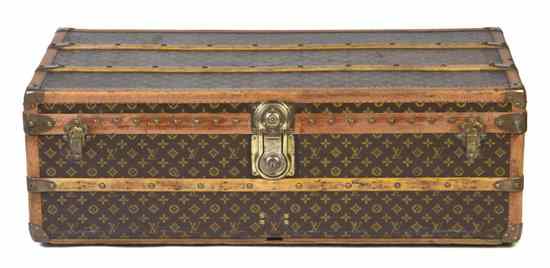 Appraisal: A Louis Vuitton Monogram Canvas Steamer Trunk with fitted interior