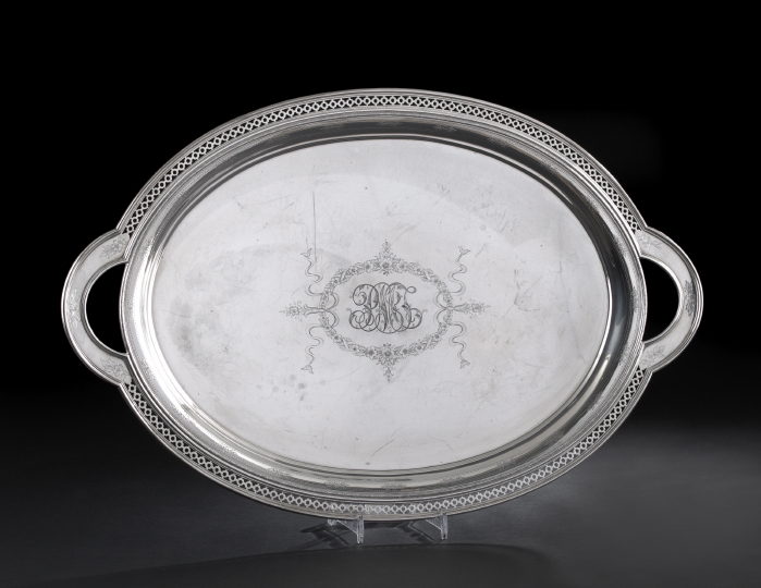 Appraisal: American Sterling Silver Tray first quarter th century by Theodore