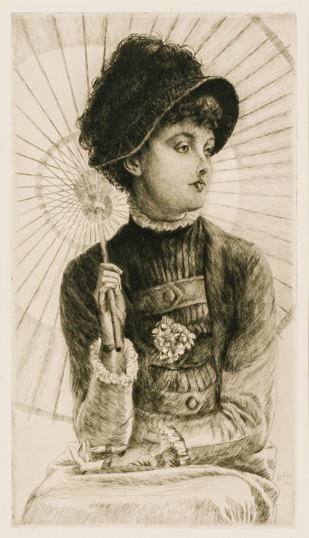 Appraisal: JAMES JACQUES JOSEPH TISSOT French - L' t etching and