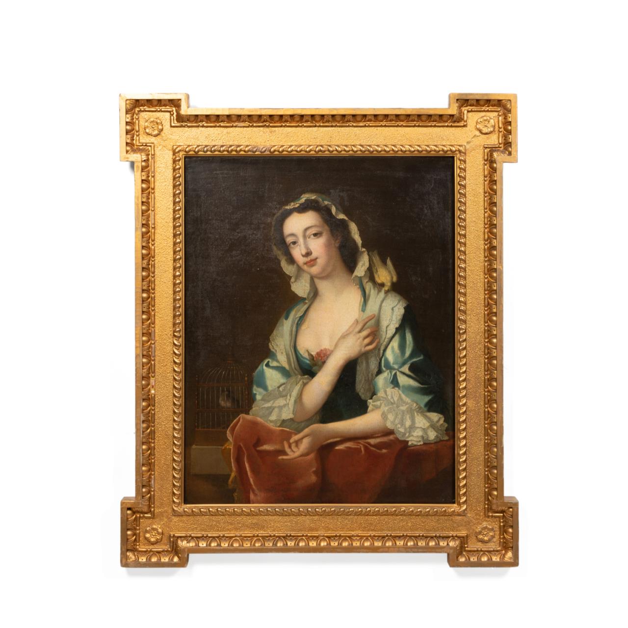 Appraisal: AFTER VAN LOO MARGARET WOFFINGTON FRAMED OIL After Jean Baptiste