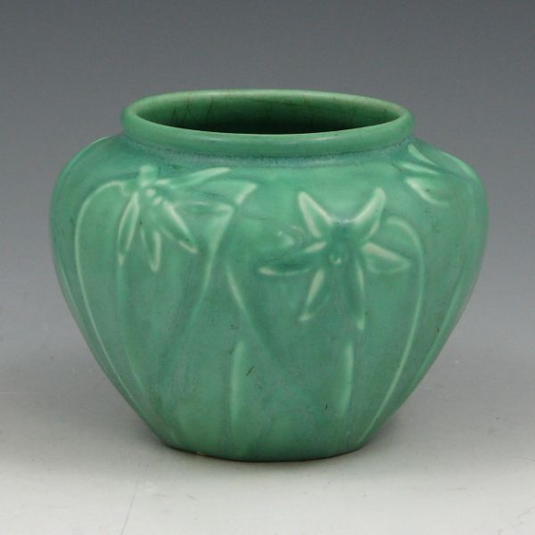 Appraisal: Rookwood floral vase made in and finished in matte sea