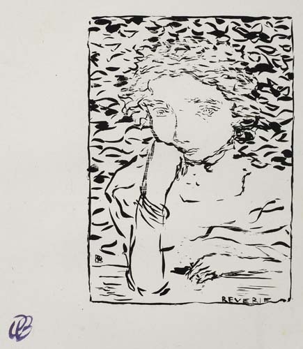 Appraisal: PIERRE BONNARD Reverie Lithograph on China paper x mm x