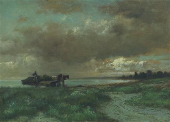 Appraisal: SWORD JAMES BRADE American - The Seaweed Harvester oil on